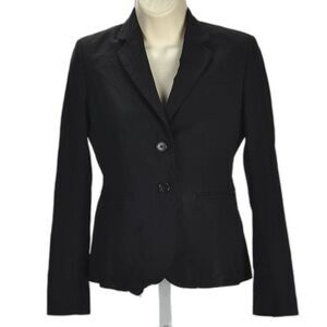 Banana Republic Black Crepe Fitted Blazer Size 0P